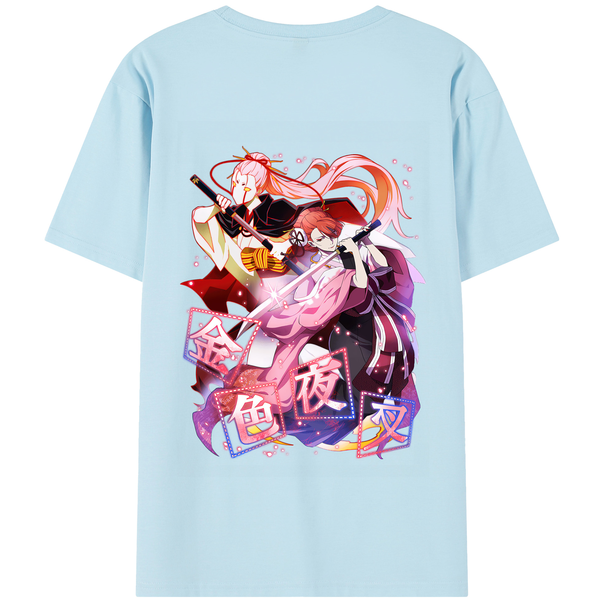（画像用） 文豪ストレイドッグス Bungo Stray Dogs 綿100％半袖Tシャツ（背面プリント）